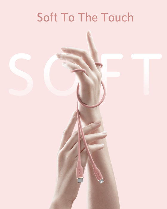 Anker <b>641</b> USB-C to Lightning Cable (Flow, 3 ft Silicone) - for just $15.99! 