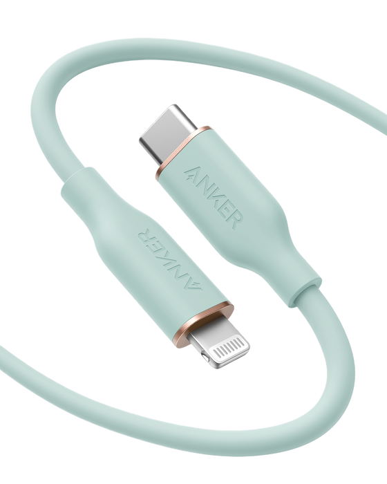 Anker <b>641</b> USB-C to Lightning Cable (Flow, 3 ft Silicone) - for just $15.99! 