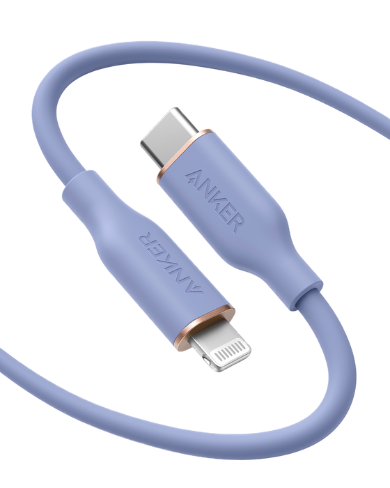 Anker <b>641</b> USB-C to Lightning Cable (Flow, 3 ft Silicone) - for just $15.99! 