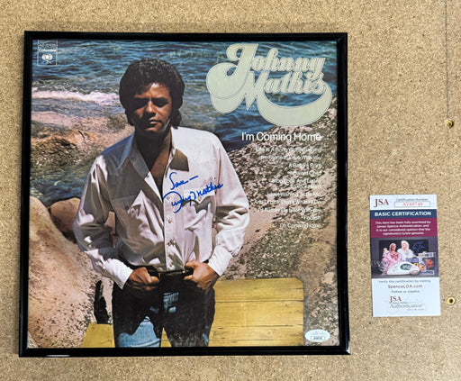 Johnny Mathis Signed & Framed “I’m Coming Home” Vinyl With JSA COA - for just $100! 