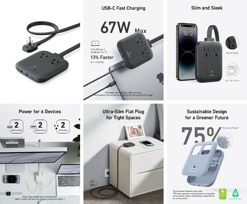 Anker Nano Charging Station (6-in-1, 67W) - for just $39.99! 