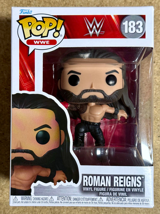 Funko Pop! WWE Roman Reigns (Superman Punch) #183 Wrestler Tribal Chief OTC 2025 - for just $15! 