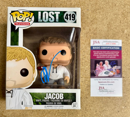 Mark Pellegrino Signed LOST Jacob Vaulted Funko Pop! #419 With JSA COA - for just $120! 