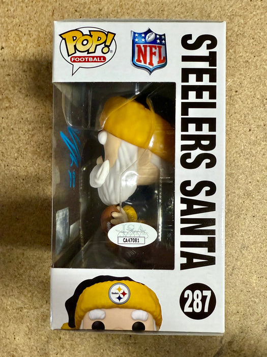 Pat Freiermuth Signed NFL Pittsburgh Steelers Santa Funko Pop! #287 With JSA COA - for just $120! 