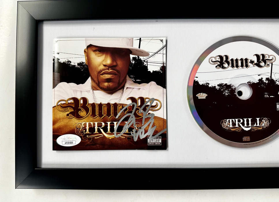 Rapper Bun B Signed Trill CD Booklet Framed With JSA COA Get Draped Throwed - for just $150! 