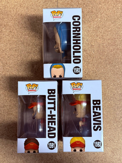 Funko Pop! Television Beavis, Butt-Head & Cornholio Set Of 3 Burger World - for just $40! 