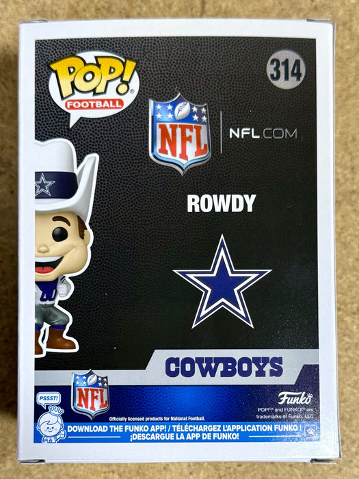Jaydon Blue Signed NFL Dallas Cowboys Mascot Rowdy Funko Pop! #314 With JSA COA - for just $140! 