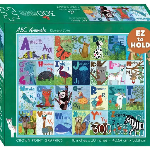 ABC Animals 300 Piece Soft Touch Jigsaw Puzzle Crown Point - for just $19.99! 
