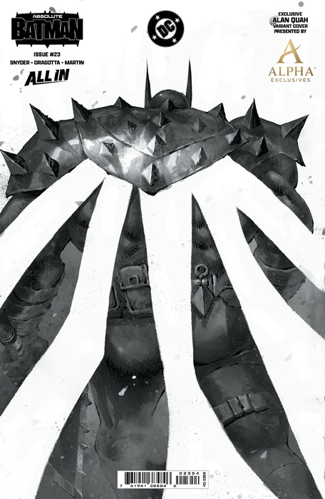 [FOIL] ABSOLUTE BATMAN #23 ALAN QUAH WRAPAROUND EXCLUSIVE BLACK & WHITE VIRGIN VAR (08/12/2026) - for just $40! 