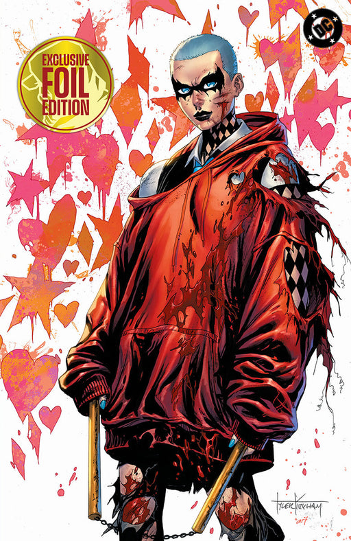[FOIL] ABSOLUTE BATMAN #23 TYLER KIRKHAM HARLEY QUINN BATTLE DAMAGED EXCLUSIVE VIRGIN VAR (08/12/2026) - for just $50! 