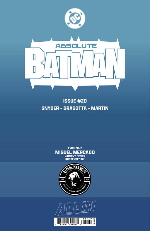 [FOIL] ABSOLUTE BATMAN #20 MIGUEL MERCADO EXCLUSIVE VIRGIN VAR (05/13/2026) - for just $45! 