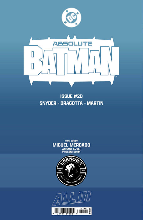 ABSOLUTE BATMAN #20 MIGUEL MERCADO EXCLUSIVE VIRGIN VAR (05/13/2026) - for just $35! 