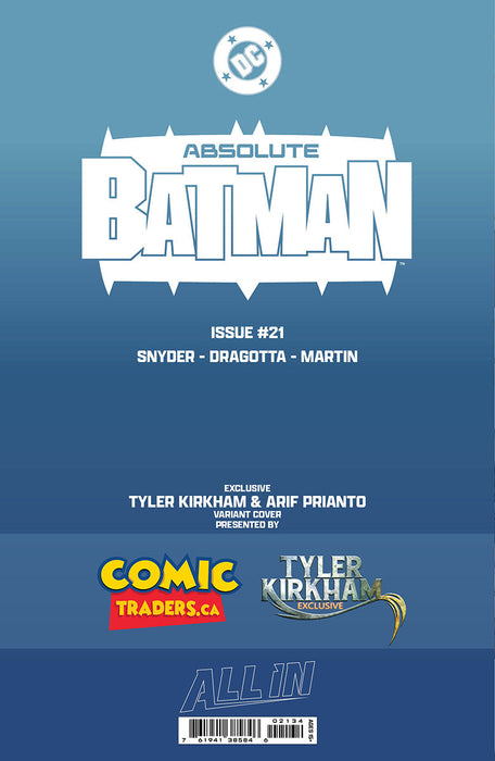 ABSOLUTE BATMAN #21 TYLER KIRKHAM EXCLUSIVE BATTLE DAMAGED DEATHSTROKE VAR (06/17/2026) - for just $25! 