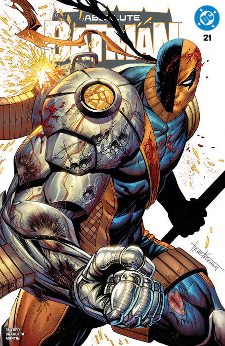 ABSOLUTE BATMAN #21 TYLER KIRKHAM EXCLUSIVE BATTLE DAMAGED DEATHSTROKE VAR (06/17/2026) - for just $25! 