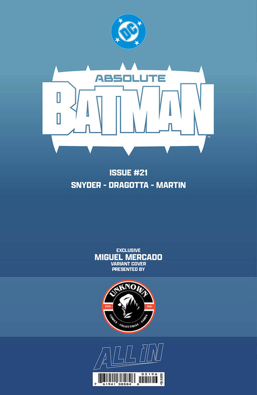 ABSOLUTE BATMAN #21 MIGUEL MERCADO EXCLUSIVE VAR (06/17/2026) - for just $25! 