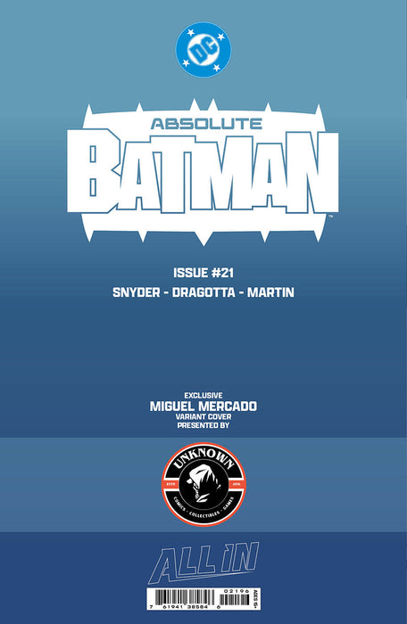 [GLOW IN THE DARK] ABSOLUTE BATMAN #21 MIGUEL MERCADO EXCLUSIVE VAR (06/17/2026) - for just $40! 