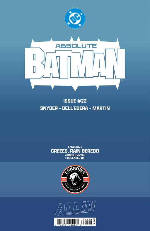 ABSOLUTE BATMAN #22 CREEES EXCLUSIVE VAR (07/08/2026) - for just $15! 