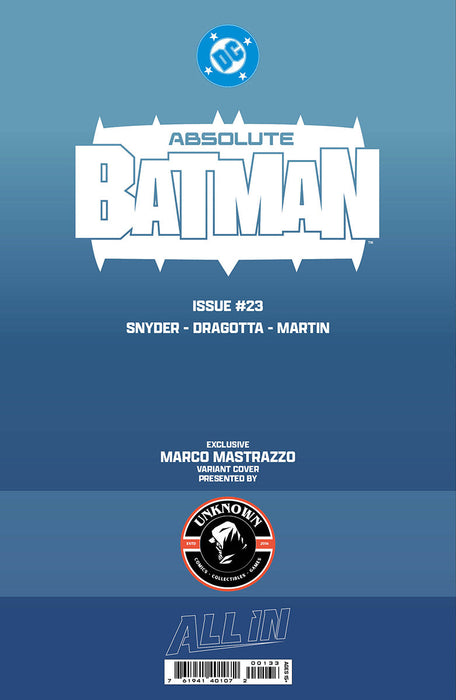 ABSOLUTE BATMAN #23 MARCO MASTRAZZO EXCLUSIVE VIRGIN VAR (08/12/2026) - for just $30! 