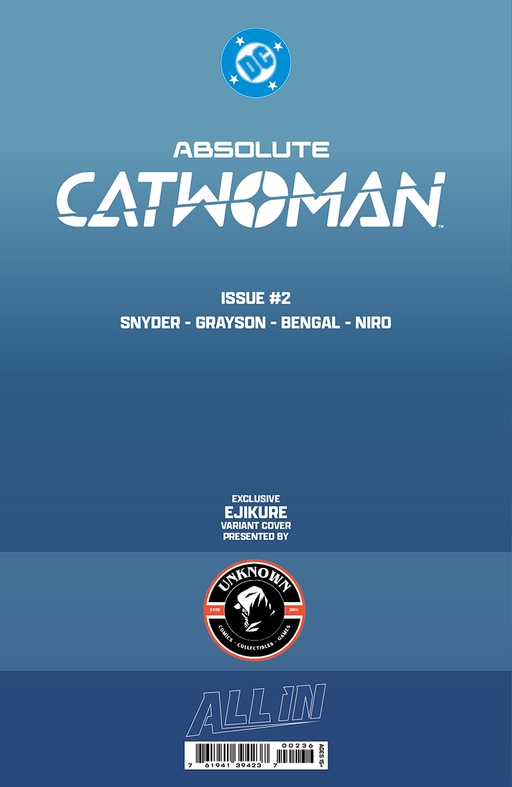 ABSOLUTE CATWOMAN #2 EJIKURE EXCLUSIVE VIRGIN VAR (07/08/2026) - for just $30! 