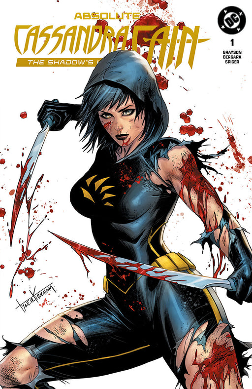 ABSOLUTE CASSANDRA CAIN THE SHADOW'S HAND #1 (ONE SHOT) TYLER KIRKHAM BATTLE DAMAGED EXCLUSIVE VAR (09/09/2026) (09/16/2026) - for just $25! 