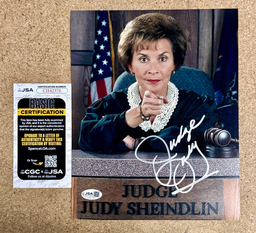 Judge Judy Signed Television Judith Sheindlin 8x10 Photo With JSA COA - for just $150! 