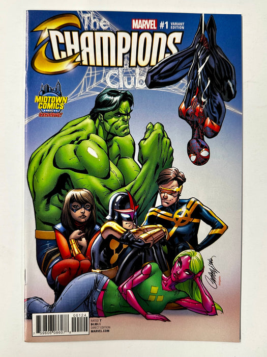 Champions #1 Midtown Exclusive J Scott Campbell Color Variant Hulk Nova - for just $15! 