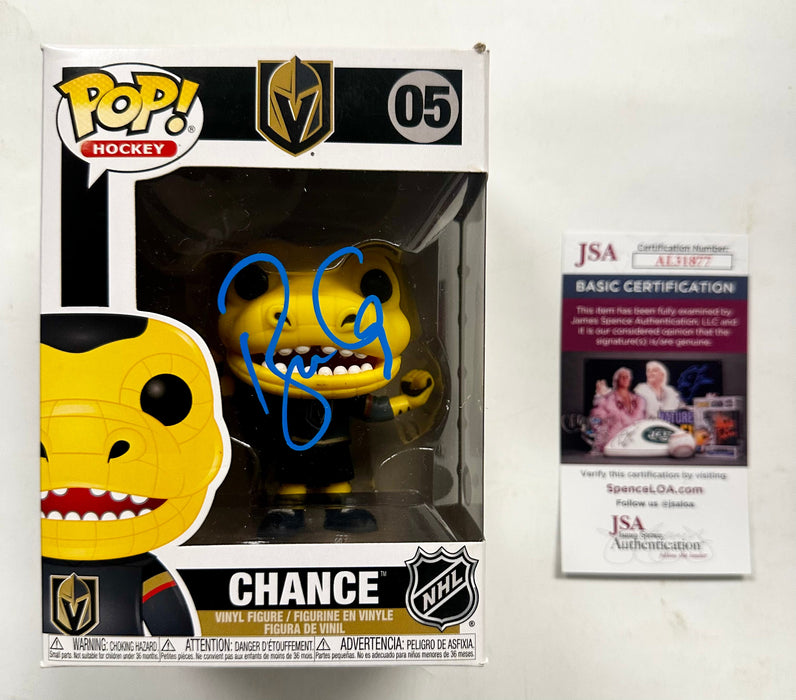 Coach Bruce Cassidy Signed NHL Vegas Knights Chance Funko Pop! #05 With JSA COA - for just $135! 