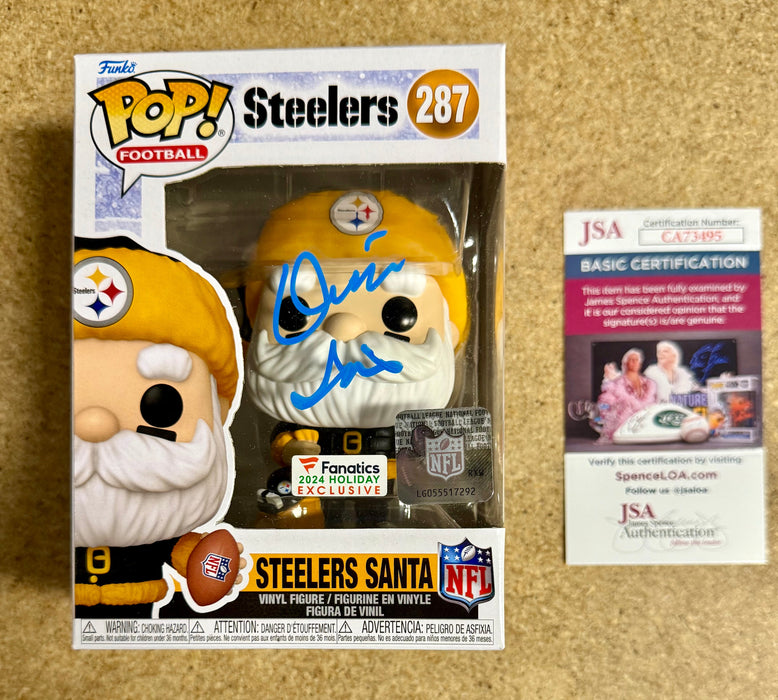 Donnie Iris Signed NFL Pittsburgh Steelers Santa Funko Pop! #287 With JSA COA - for just $110! 