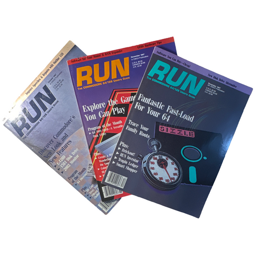 Commodore Run Magazine Various Back Issue(s) C64 C128 VIC-20 Commodore 64 Magazine - for just $9.99! 