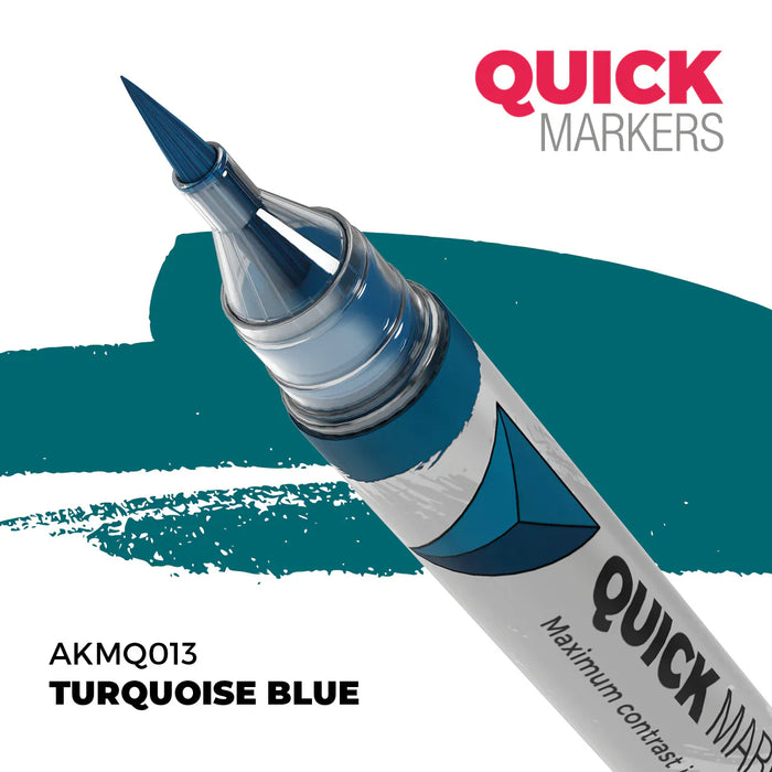 AK Interactive Markers: Quick Markers - Turquoise Blue - for just $4.99! 