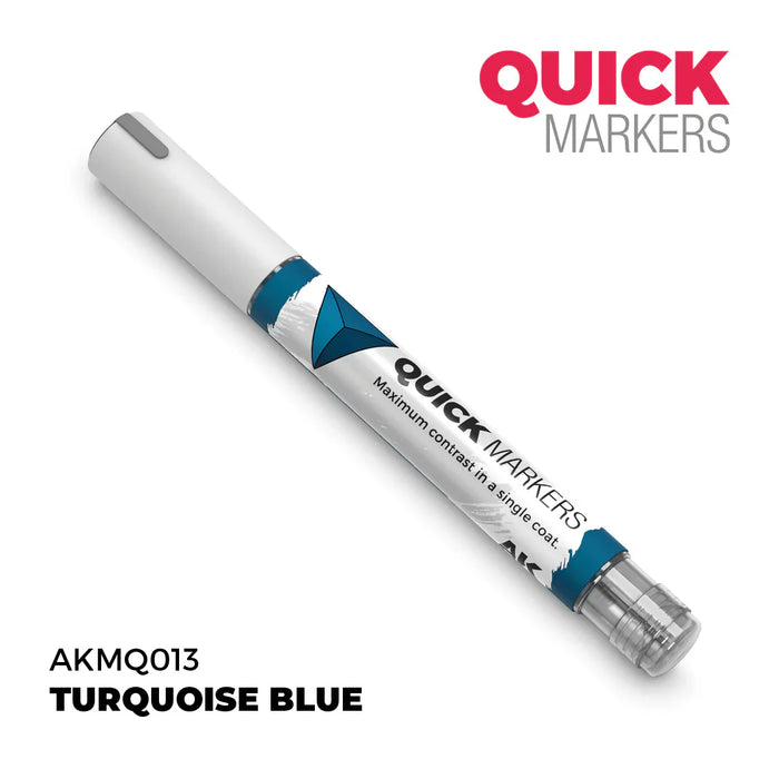 AK Interactive Markers: Quick Markers - Turquoise Blue - for just $4.99! 