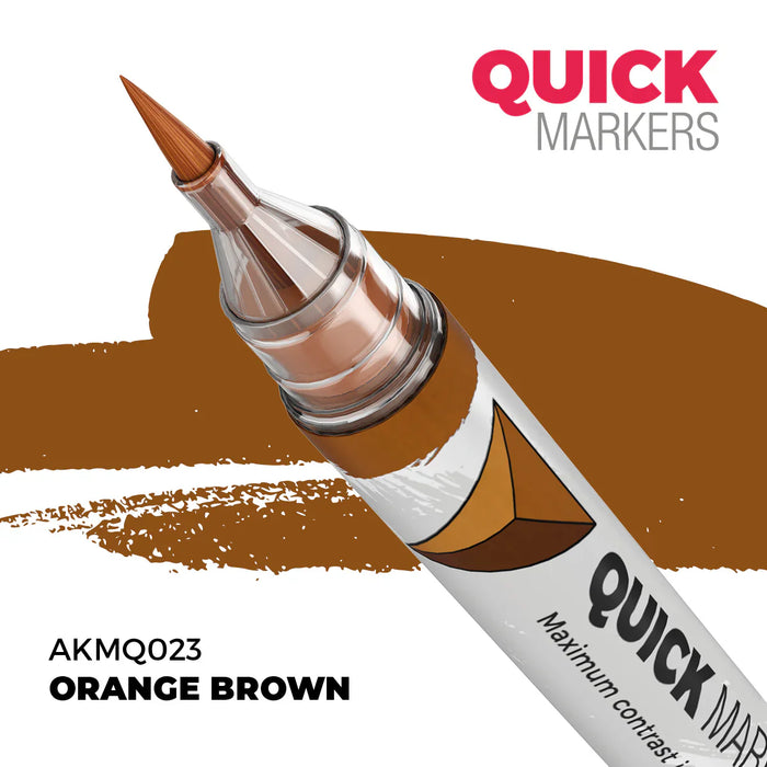 AK Interactive Markers: Quick Markers - Orange Brown - for just $4.99! 