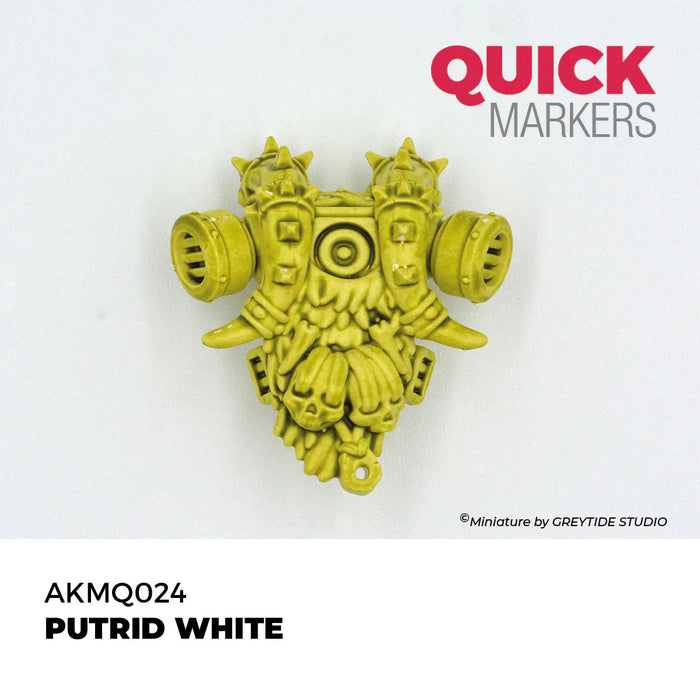 AK Interactive Markers: Quick Markers - Putrid White - for just $4.99! 