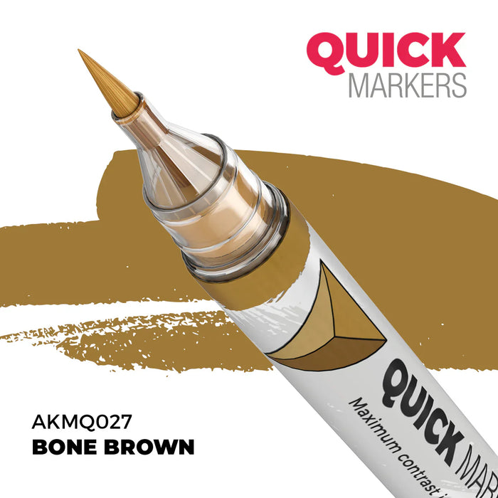 AK Interactive Markers: Quick Markers - Bone Brown - for just $4.99! 
