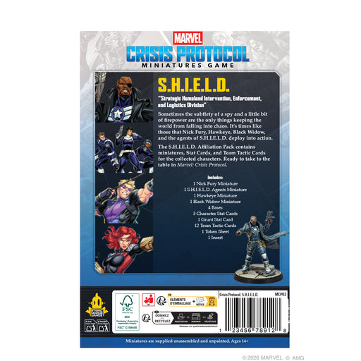 Marvel Crisis Protocol: S.H.I.E.L.D Affiliation Pack - for just $64.99! 