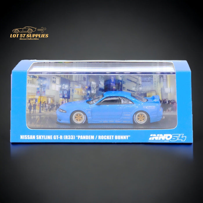 Inno64 Nissan Skyline GT-R R33 "Pandem / Rocket Bunny" Widebody in Blue 1:64 IN64-R33P-BLU - Premium Nissan - Just $28.99! Shop now at Retro Gaming of Denver