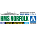 Aoshima: 1/700 HMS Norfolk British Heavy Cruiser Scale Model Kit #809 - for just $26.99! 