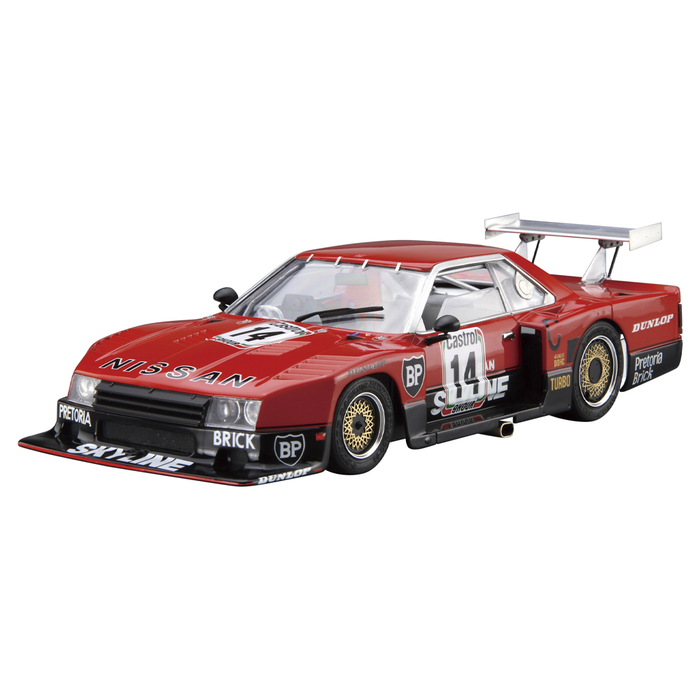 Aoshima: 1/24 NISSAN R30 SKYLINE TURBO GR.5 KYALAMI-9H-ENDURANCE '82 Scale Model Kit #112 - for just $39.99! 