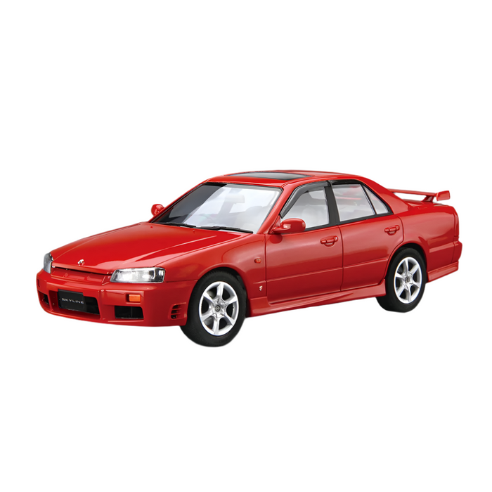 Aoshima: 1/24 NISSAN ER34 SKYLINE 25GT-X TURBO '98 Scale Model Kit #98 - for just $39.99! 