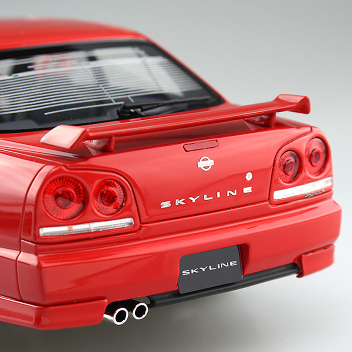 Aoshima: 1/24 NISSAN ER34 SKYLINE 25GT-X TURBO '98 Scale Model Kit #98 - for just $39.99! 