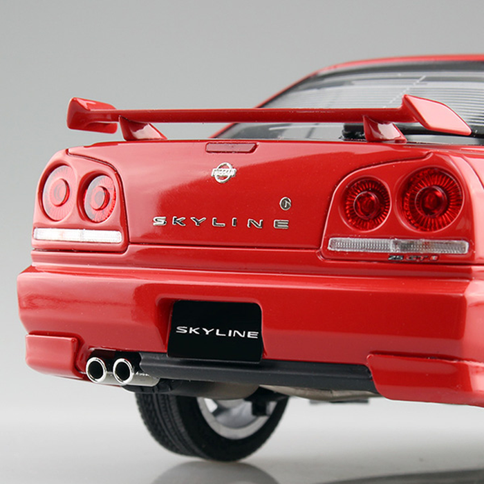 Aoshima: 1/24 NISSAN ER34 SKYLINE 25GT-X TURBO '98 Scale Model Kit #98 - for just $39.99! 