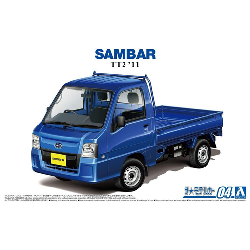 Aoshima: 1/24 Subaru TT2 Sambar WR Blue Limited Scale Model Kit #4 - for just $39.99! 