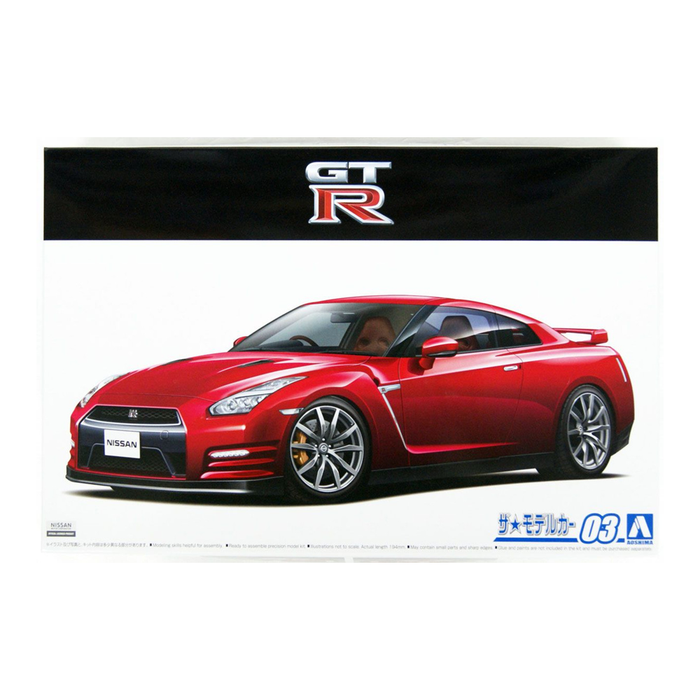 Aoshima: 1/24 Nissan R35 GT-R Pure Edition '14 Scale Model Kit #03 - for just $39.99! 