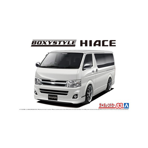 Aoshima: 1/24 Boxystyle TRH200V Toyota Hiace GL'10 Scale Model Kit #03 - for just $35.99! 