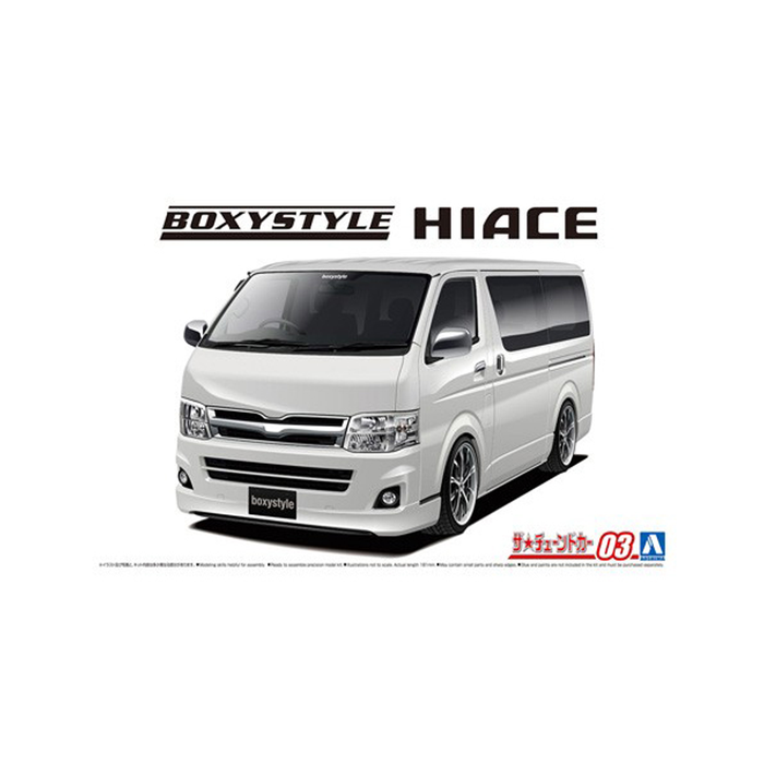 Aoshima: 1/24 Boxystyle TRH200V Toyota Hiace GL'10 Scale Model Kit #03 - for just $35.99! 