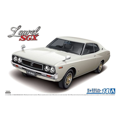 Aoshima: 1/24 Nissan KHC130 Laurel HT 2000SGX '72 Scale Model Kit #14 - for just $39.99! 