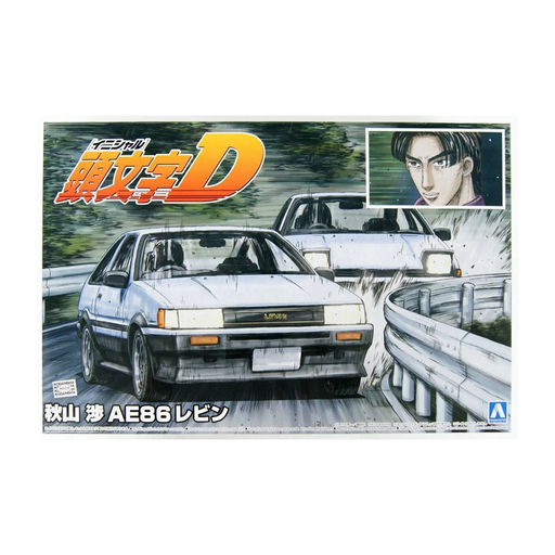 Aoshima: Initial D - 1/24 Akiyama Wataru AE86 Levin (Toyota) Scale Model Kit #13 - for just $39.99! 