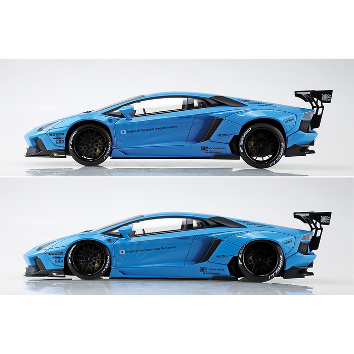 Aoshima: 1/24 LB-Works Lamborghini Aventador Ver. 1 Scale Model Kit #17 - for just $59.99! 