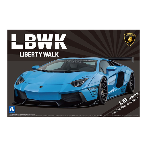 Aoshima: 1/24 LB-Works Lamborghini Aventador Ver. 1 Scale Model Kit #17 - for just $59.99! 