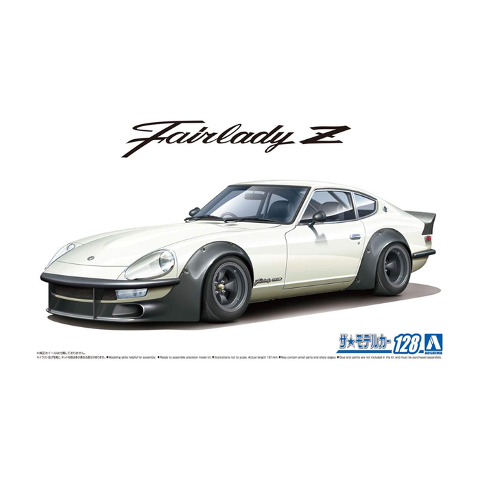 Aoshima: 1/24 NISSAN S30 Fairlady Z AERO CUSTOM Ver. 2 '75 Scale Model Kit #128 - for just $39.99! 